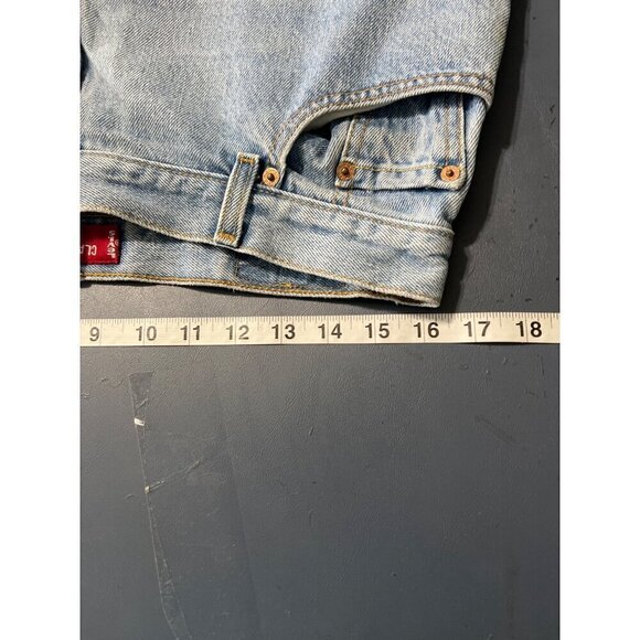 Levis 550 Relaxed Fit Tapered Leg Jeans Womens 14 Petite Light Wash - Picture 3 of 12